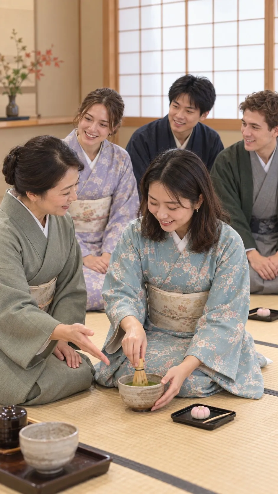 茶道体験のイメージ（AI生成）
